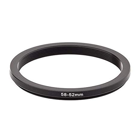Adorama Step-Down Adapter Ring 58mm Lens to 52mm Filter Size