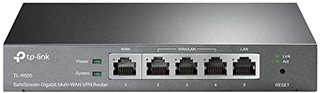 TP-Link Multi-WAN Wired VPN Router | Up to 4 Gigabit WAN Ports | SPI Firewall SMB Router | Omada SDN Integrated | Load Balance | Lightening Protection | Limited Lifetime Protection (TL-R605)