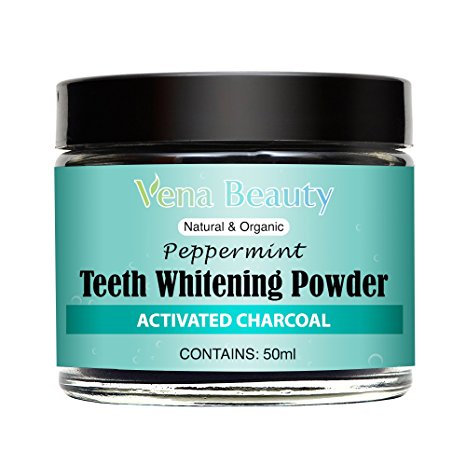 Natural Teeth Whitening Powder - Made with Organic Bamboo Activated Charcoal and Food Grade Formula –for Sensitive Teeth and Healthy Whitener