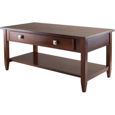 Winsome Wood 94140 Richmond Coffee Table with Drawer, Walnut Finish