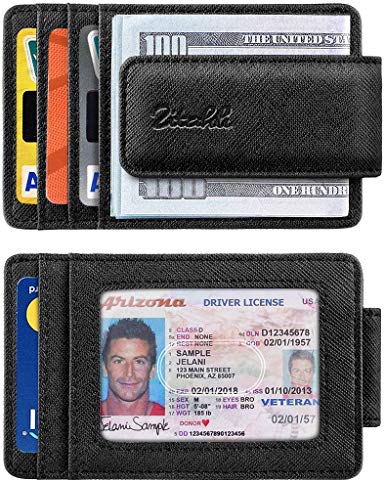 Money Clip Wallet For Men,Front Pocket Card Holder Slim Wallet With Strong Magnetic,RFID Blocking&Anti-magnetic