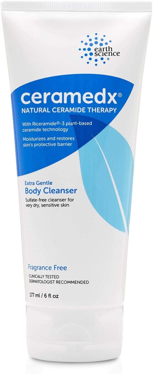 Ceramedx Extra Gentle Cleanser | Natural Ceramide Cleanser for Dry, Sensitive Skin | Cruelty Free, Vegan & Fragrance Free, 6 fl. oz.
