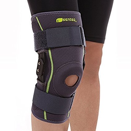 SENTEQ Hinged Knee Brace - Medical Grade and FDA Approved. Breathable Neoprene Knee Brace Provides Support and Relieves Patella Tendonitis, Stabilize ACL/LCL Ligament and Arthritic Pain. (SQ1-L005-S)