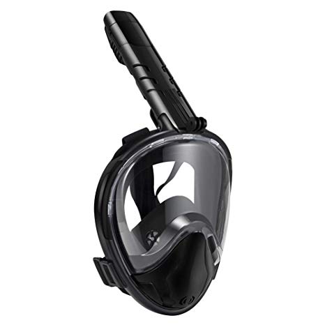 MOM&BB Snorkel Mask - Openuye Original Full Face Snorkeling and Diving Mask with 180° Panoramic Viewing - Longer Ventilation Pipe, Watertight, Anti Fog & Anti Leak Technology, for Adults & Kids