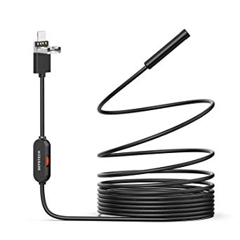 DEPSTECH USB Endoscope, HD Inspection Camera 2.0MP, 15.7in Large Focal Range, IP67 Waterproof 6 LED Borescope with 8.5mm Probe, Type-C Endoscope for Android Phone, Windows or MacBook OS PC