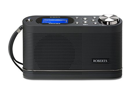 Roberts Radio Stream104 Portable DAB/DAB /FM/Wi-Fi Internet Radio with Music Player - Black