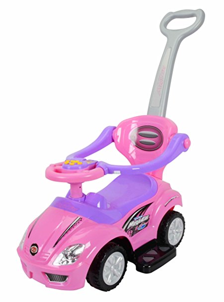Best Ride on Cars 3 in 1 Push Car, Pink