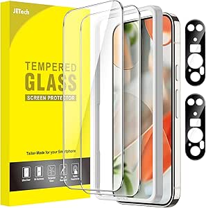 JETech Screen Protector for Google Pixel 9 Pro XL with Camera Lens Protector, Easy Installation Tool, Fingerprint Compatible, Tempered Glass Film, HD Clear, 2-Pack Each