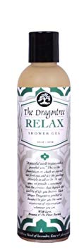 Natural Aromatherapy Body Wash – (Relax) – A Soothing Blend of Lavender, Lime & Ylang Ylang – Contains Essential Oils to Keep Your Skin Moisturized and Healthy – A Shower Gel By The Dragontree, 8oz.