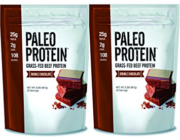 Paleo Thin® Protein Double Chocolate Powder (4lbs) (2 Carbs) (60 Servings) (Grass Fed Beef)