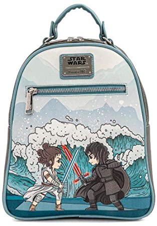 Loungefly Star Wars Kylo Ren and Rey Mixed Emotions Womens Double Strap Shoulder Bag Purse