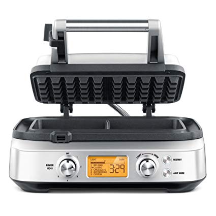 Breville BWM620XL the Smart Pro 2 Slice Waffle Maker Silver