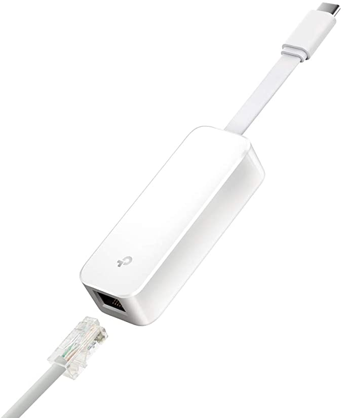 TP-Link USB C to Ethernet Adapter(UE300C), RJ45 to USB C Type-C Gigabit Ethernet LAN Network Adapter, Compatible with MacBook Pro 2017-2020, MacBook Air, Surface, Dell XPS and More