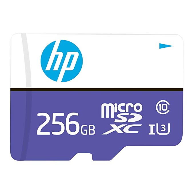 HP 256GB mx330 Class 10 U3 microSDXC Flash Memory Card, Read Speeds up to 100MB/s (HFUD256-1U3PA)