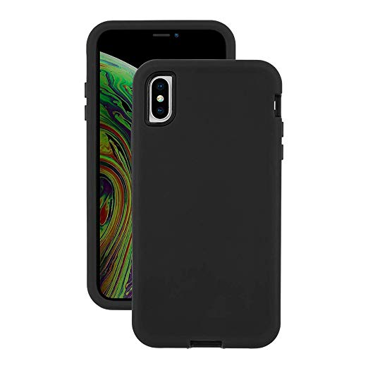 EMERGE ULTRA FORCE iPhone XS Max Protective Cell Phone Case with Holster and 10 Foot Drop Protection - Black