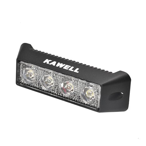 KAWELL® 12W DC 10-30V 6500K LED Spot Beam 30 Degree Off Road Waterproof LED Work Light Bar for Jeep Cabin/boat/suv/truck/car/atvs/fishing/Deck Driving