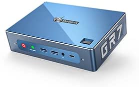 Beelink GTR7 Mini PC Window 10 Pro，AMD Ryzen 7 3750H (up to 4GHz) 16GB DDR4 500GB NVMe SSD,4K@60hz Dual HDMI, DP, Type-C 57W powerful Mini Computer Support WIN11 Gaming Office WiFi 6,Fingerprint Login