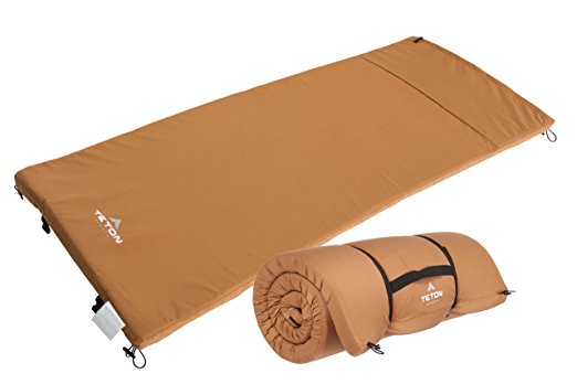 TETON Sports Camp Pad; Camping Sleeping Pad or Mat; Canvas Shell Foam Pad; Pairs Perfectly with TETON Sports Cot