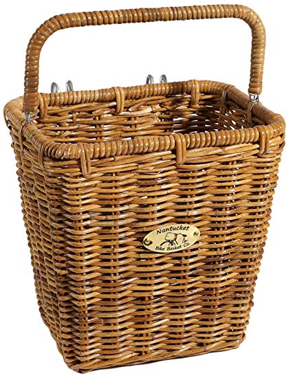 Nantucket Bicycle Basket Co. Pannier Basket with Hooks