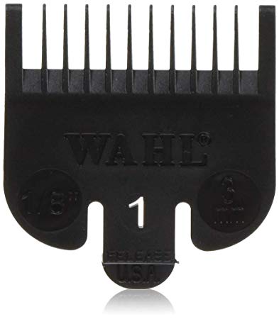 Wahl Professional #1 Guide Comb Attachment - 1/8" (3.0mm) - 3114-001 – Great for Professional Stylists and Barbers – Black in Color