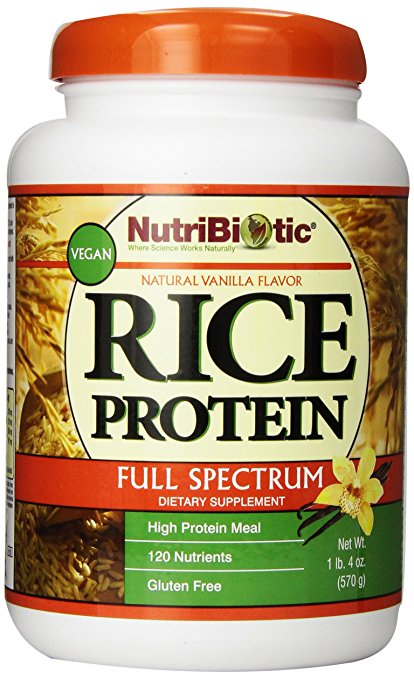 Nutribiotic Rice Protein Full Spectrum, Vanilla, 20 Ounce