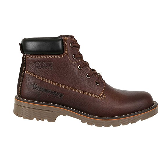 Discovery Expedition Men's Casual Outdoor Leather Lace-Up Boot w/Traction Sole