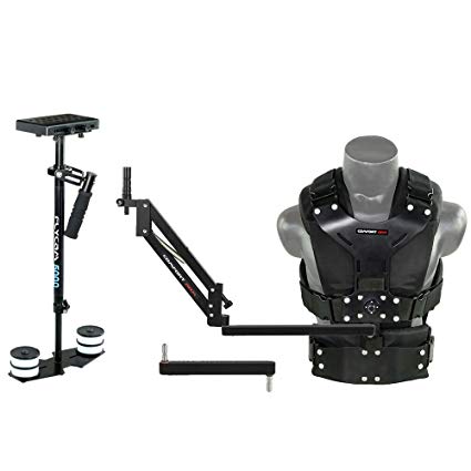 FLYCAM 5000 Camera Stabilizer with Comfort Arm and Vest   FREE Arm Support Brace & Table Clamp (FLCM-CMFT-KIT)| Stabilization System for DSLR Video camcorders up to 5kg/11lbs