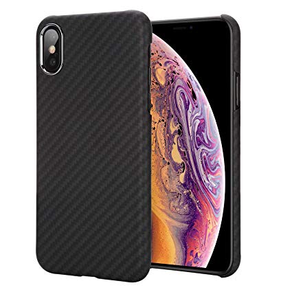 iPhone Xs Case 5.8 Inch - Getron 100% Aramid Fiber Slim Minimalist Strong Solid Durable Snap-on Exact-Fit Hard Back Cover for Apple iPhone Xs 5.8"