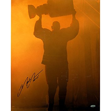 Mark Messier Oilers Retirement Night With Stanley Cup 16 Inch X 20 Inch Photo With HOF Hall of Fame Inscribed