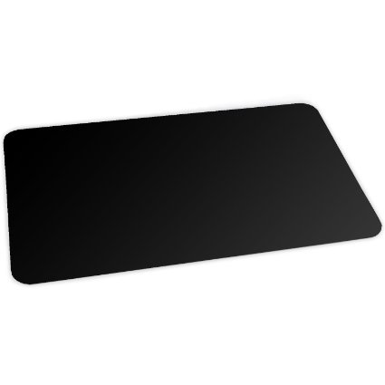 ES Robbins Natural Origins Rectangle BioBased Vinyl Desk Pad, 12 by 19-Inch, Black