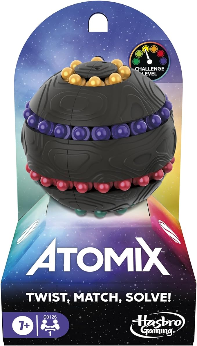 Atomix Game for Kids, Teens, and Adults | Brainteaser Puzzle Sphere Ball and Fidget Toy | Ages 7 and Up | 1 Player | Travel Games