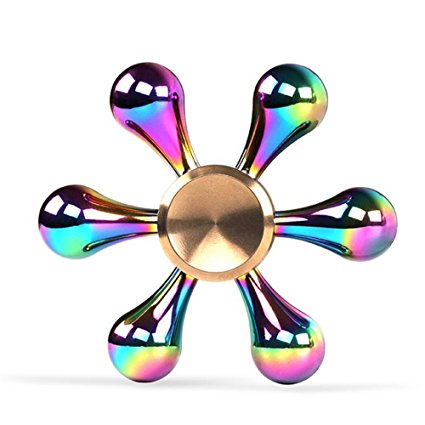 Fidget Spinner, Vecr Finger Gyro Hand Spinner Relieve Stress Toy For kids and Adult Anti-Anxiety Autism Killing Time (Hexagon - Rainbow)