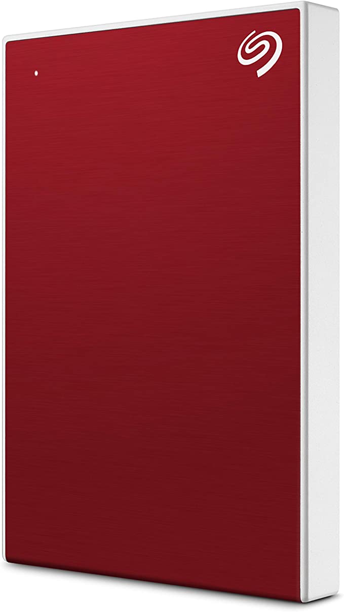 Seagate Backup Plus Slim 1TB External Hard Drive Portable HDD – Red USB 3.0 for PC Laptop and Mac, 1 year Mylio Create, 2 Months Adobe CC Photography, (STHN1000403)