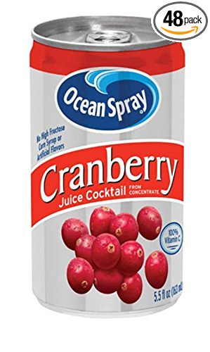 Ocean Spray Juice, Cranberry, 5.5-Ounce Cans (Pack of 48)