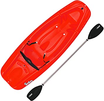 Pelican Solo 6 Feet Sit-on-top Youth Kayak |Pelican Kids Kayak|Perfect for Kids Comes with Kayak Accessories