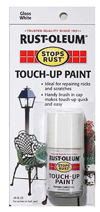 Rust-Oleum 215058 Stops Rust Gloss Touch-Up Paint, White, 0.45 Ounce