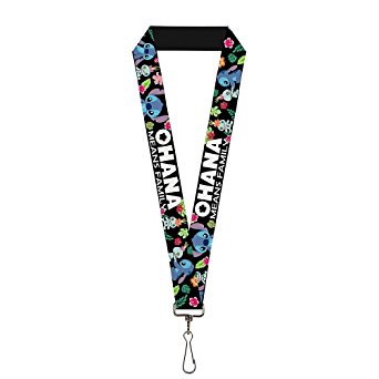 Buckle Down Lanyard - 1.0 - Ohana Means Family/stitch & Scrump Poses/tro Accessory