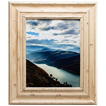 Craig Frames Appennine, Rustic Off-White Cream Picture Frame, 20 by 27-Inch