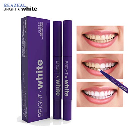 Teeth Whitening Pen (2 Pack), Safe 35% Carbamide Peroxide Gel, Effective, Painless, No Sensitivity, Travel-Friendly, Easy to Use, Beautiful White Smile, Natural Mint Flavor