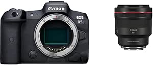 Canon EOS R5 Full-Frame Mirrorless Camera - 8K Video, 45 Megapixel Full-Frame CMOS Sensor, DIGIC X Image Processor, Up to 12 fps Mechanical Shutter (Body Only) with Rf 85mm F1.2 L USM Ds