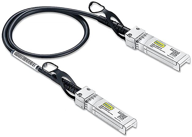 #10Gtek# SFP  DAC Twinax Cable, Passive, Compatible with Cisco SFP-H10GB-CU0.25M, Ubiquiti, Fortinet and more, 0.25 Meter(0.82ft)