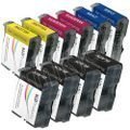 Compatible LC51 Bulk Set of 10 Ink Cartridges: 4 Black & 2 each of Yellow / Cyan / Magenta