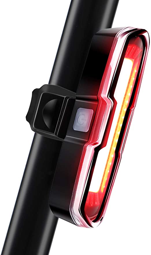 Bike Light 110 Lumens Bike Rear Light USB Rechargeable LED Bicycle Tail Light Waterproof Cycling Safety Flashlight with 5 Modes