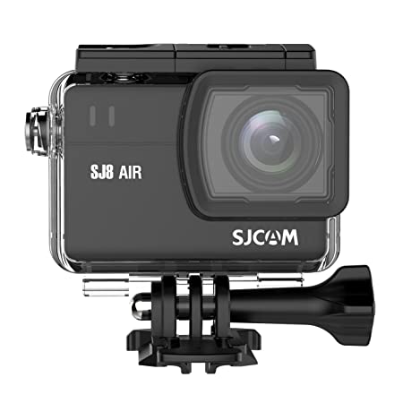 SJCAM SJ8 Air 14 MP 1296P 30fps 5.84 cm (2.3") UHD Touch Screen Action Camera | External Mic Support | Type C Port | 7G 160º FOV | Dual Microphone (Black)