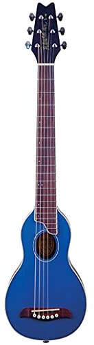 Washburn RO10TB Rover Steel String Travel Acoustic Guitar - Transparent Blue