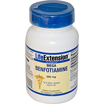 Life Extension Mega Benfotiamine, 120 vcaps 250 mg