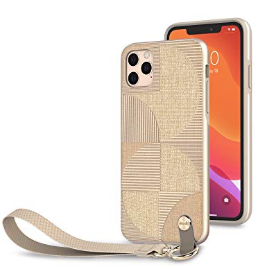 Moshi Altra for iPhone 11 Pro Max 6.5-inch, Detachable Wrist Strap, Military Drop Protection, Slim iPhone Case (Sahara Beige)