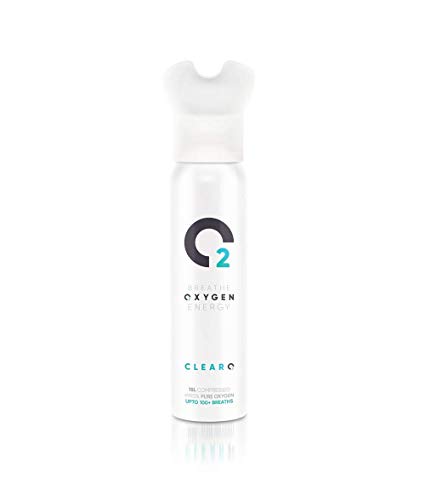 ClearO2 15L Pure Breathing Oxygen Can with Inhaler Cap