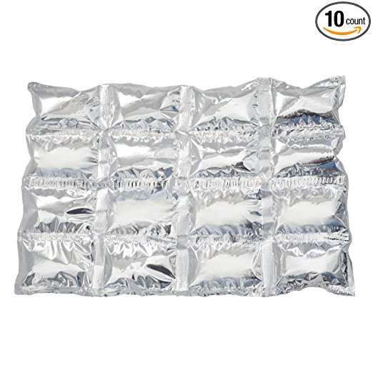 Reusable Ice Pack Sheets For Coolers and Shipping Stays Cold For 48 Hours (10-20 pack 4x4 Sheets)