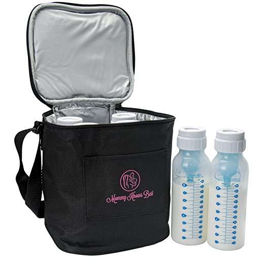 Extra Tall Breast Milk Baby Bottle Cooler Bag For Insulated Breastmilk Storage w/ Air Tight Design to Lock in the Cold & Preserve Important Nutrients for Your Baby (Fits up to 8 Oz. Bottles)